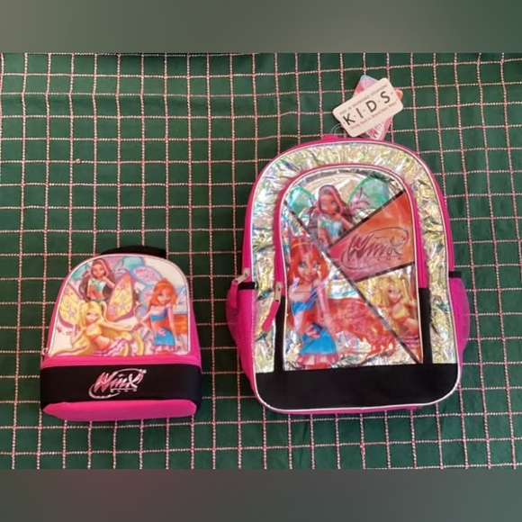 NWT Winx Club Fairies Holographic Backpack & Lunch Box Set 2013 - Picture 2 of 16